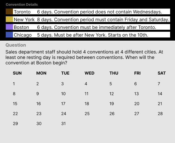 SHL Deductive Interactive Sample Question