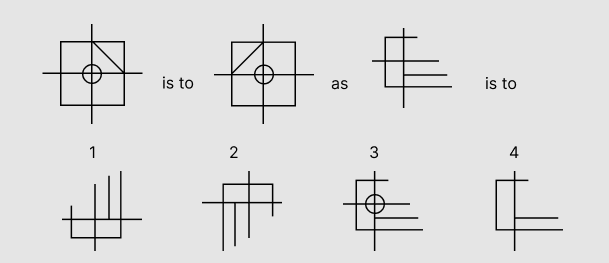 PI Cognitive Assessment Visual Analogies Sample 2