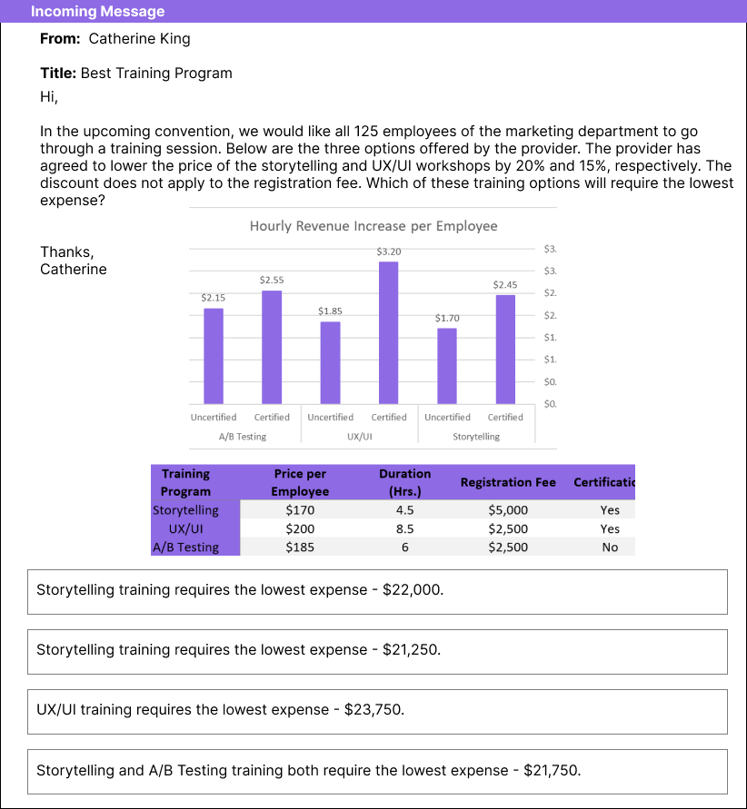 Morrisons Online Assessment Numerical 2