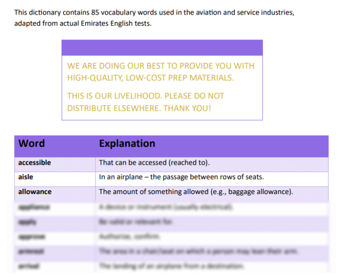 PDF Dictionary Sample