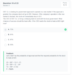 SIG Capital Markets Practice Test Explanation Question Sample