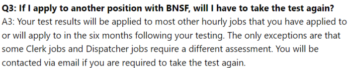 BNSF Assessment - Excerpt from Invitation