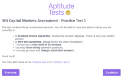SIG Capital Markets Practice Test Sample