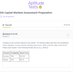 SIG Capital Markets Question Sample - Free Text