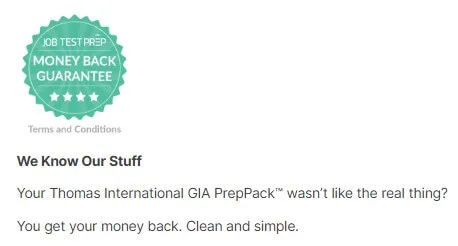 JTP Money Back Guarantee