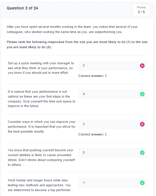 Phaidon Immersive Assessment Prep Situational Judgment 1 - Answer