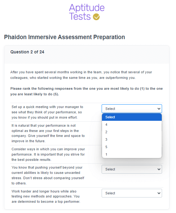 Phaidon Immersive Assessment Prep Situational Judgment 1
