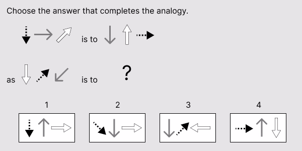 Caliper Profile Assessment Shape Analogy Sample